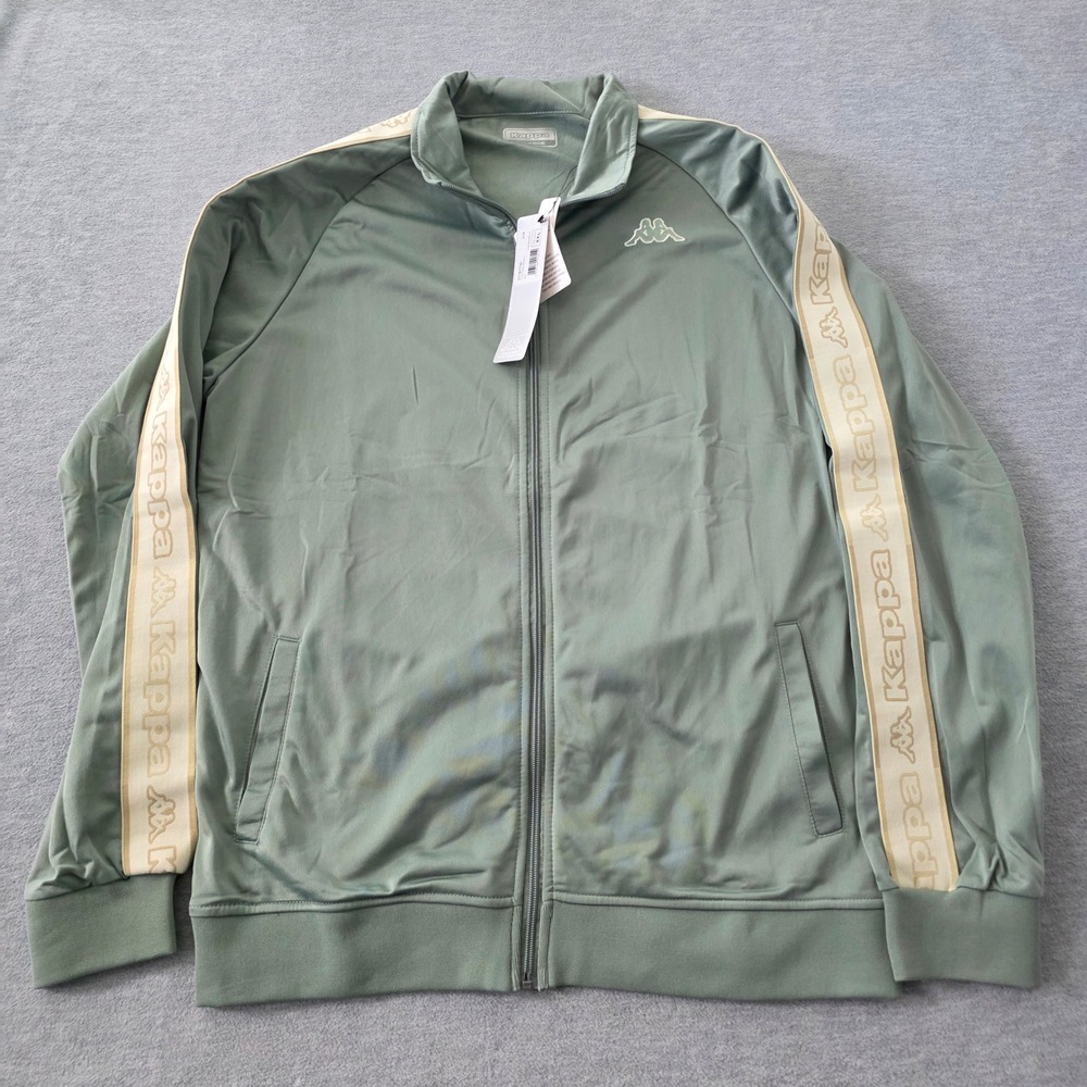 Kappa 222 Banda Anniston Track Jacket Sage Green Mens XXL New